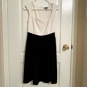 Classic black and white dress